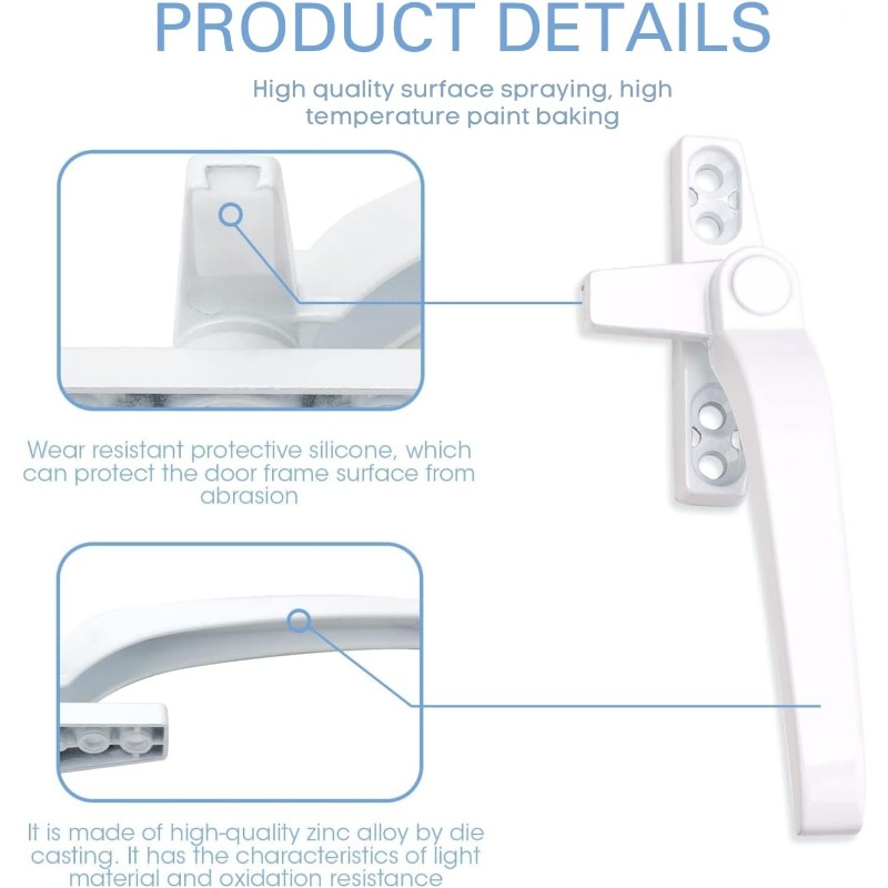 Glass Window Lock Handle 2Pcs  - Glass Door Hinge ulasan dan harga