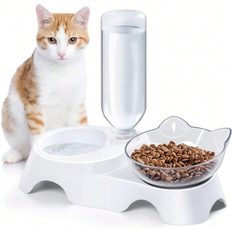 1PC Double Dog Cat Bowls Pets  - Royal Canin Food Medium ulasan dan harga